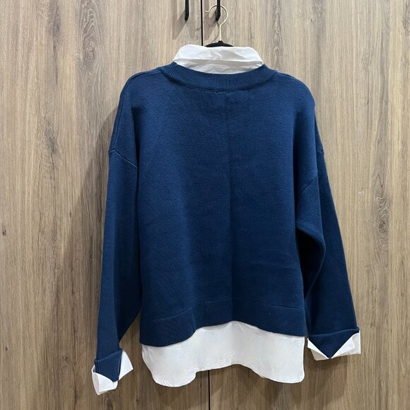 Maeve Anthropologie Graphic Twofer NYC Sweater - Picture 6 of 13